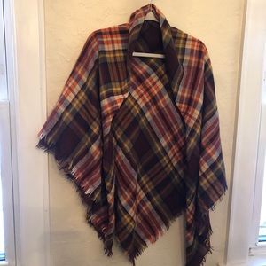 Cozy Oversized Flannel Blanket Scarf Wrap